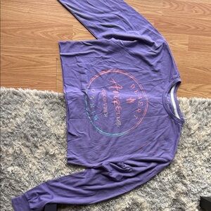 Purple Long Sleeve Graphic Tee